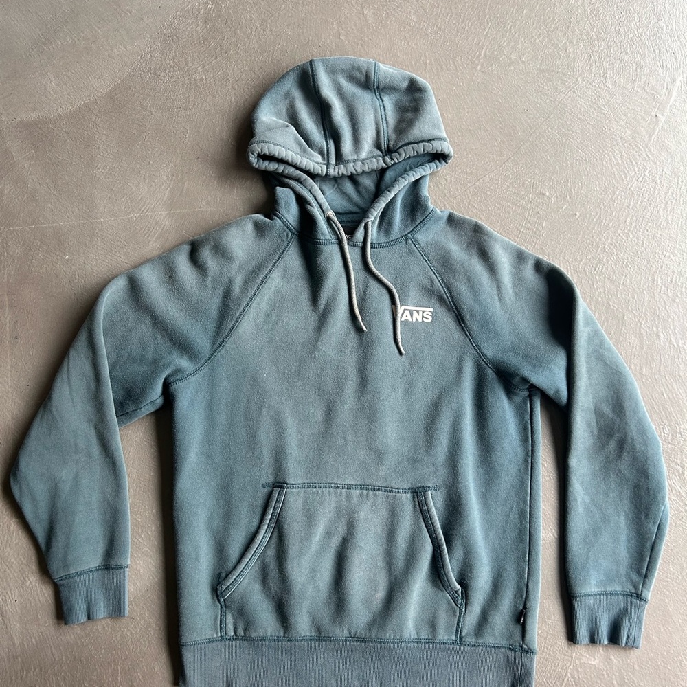 blue/green hoodie